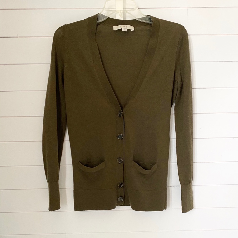 Loft Olive long cardigan